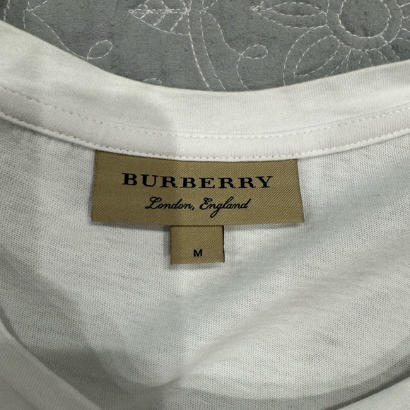Burberry Men’s Embroidered T Shirt - Picture 3 of 4